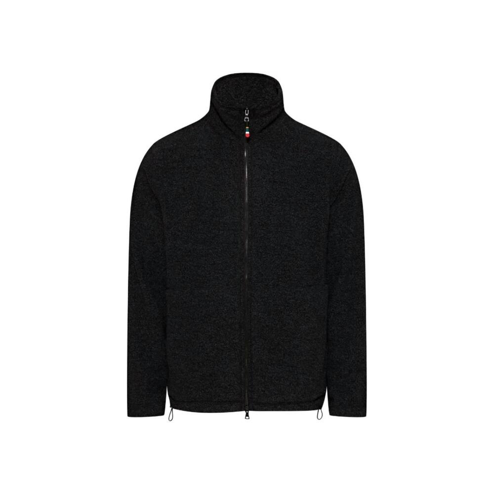 NEW ORLEBAR BROWN men's senon fleece jacket in volcano ash grey